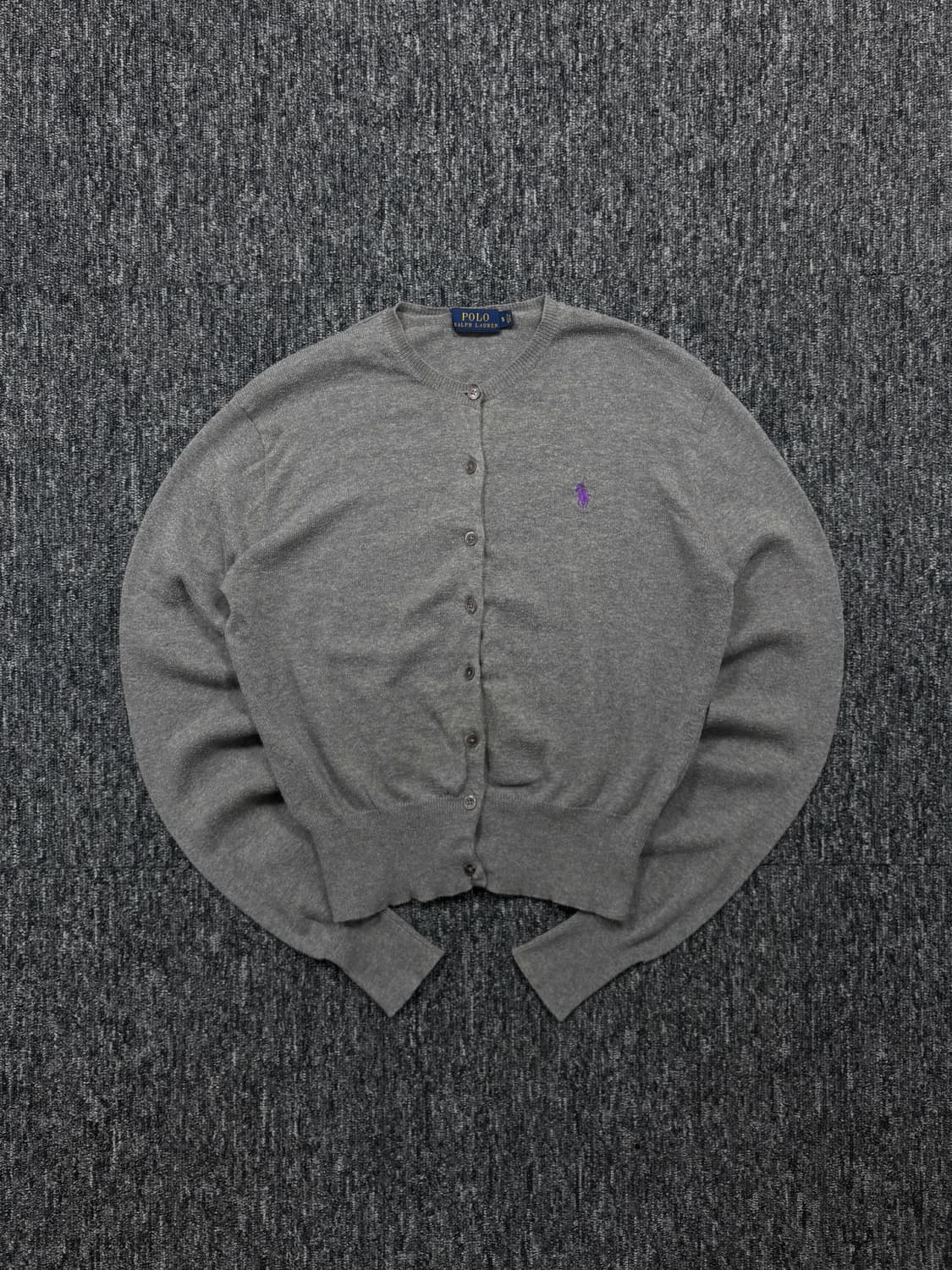 폴로 그레이 가디건 상품이미지3