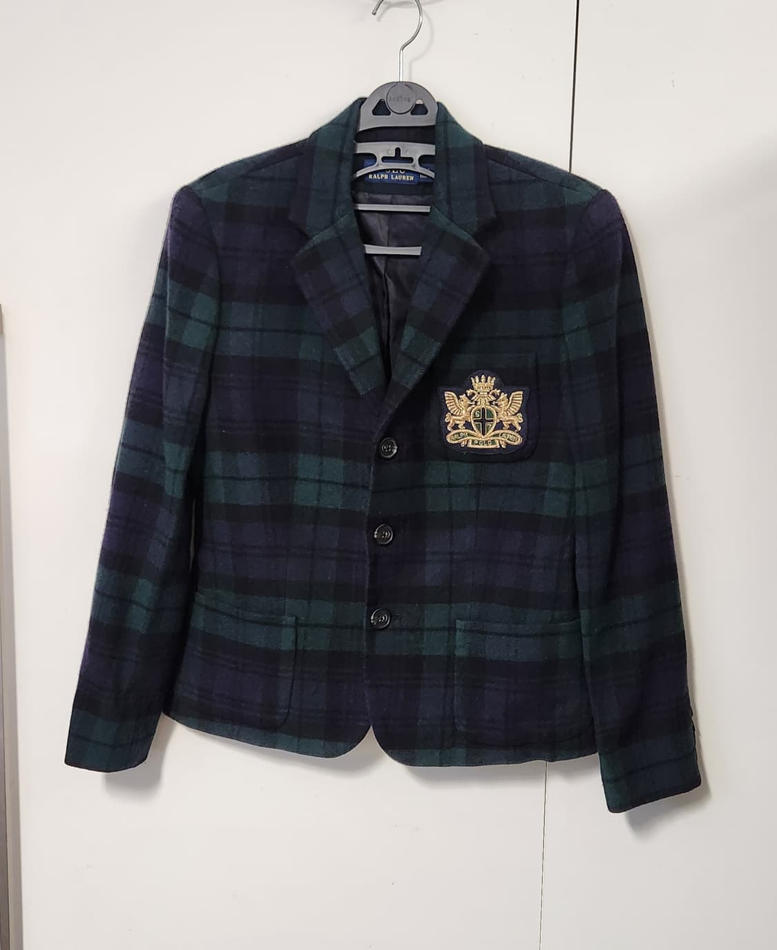 폴로랄프로렌 신형라벨 타탄체크 울 블레이저 2사이즈 상품이미지1