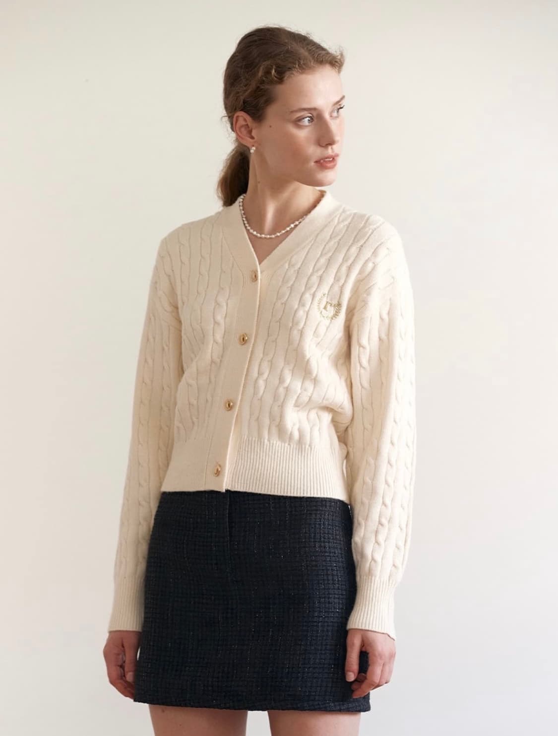 rolarola 로라로라 아이보리 여성 가디건 F 상품이미지1