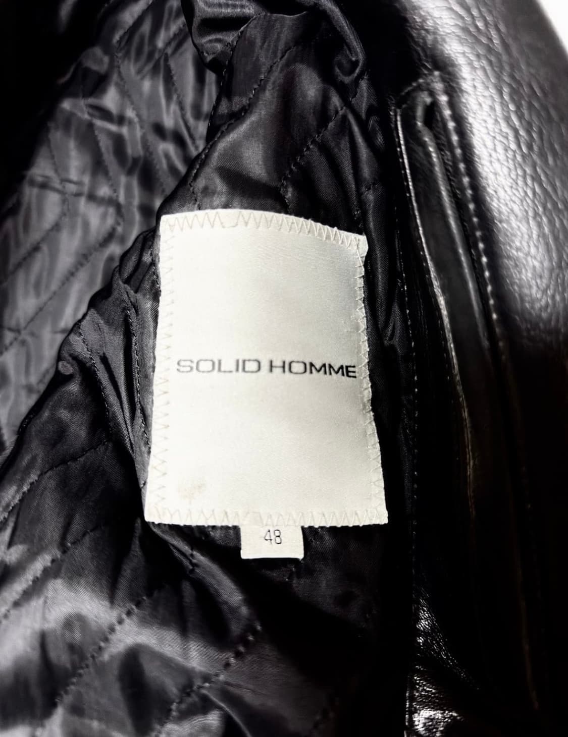 우영미 솔리드옴므 카프레더 자켓  상품이미지5