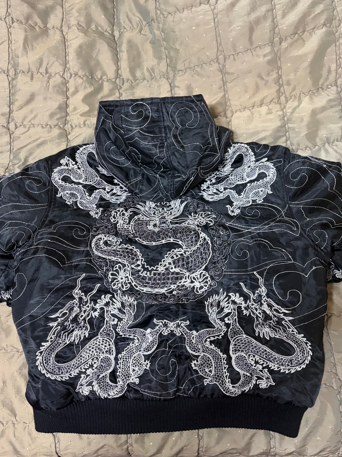 Meeca 오리엔탈 드래곤 자수 후드집업 상품이미지2