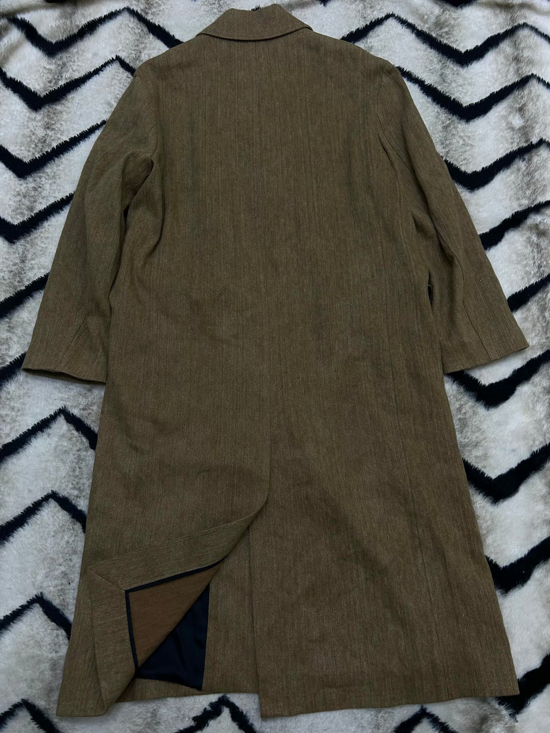 [한국L]ZARA 린넨 롱코트/옅은브라운 상품이미지4