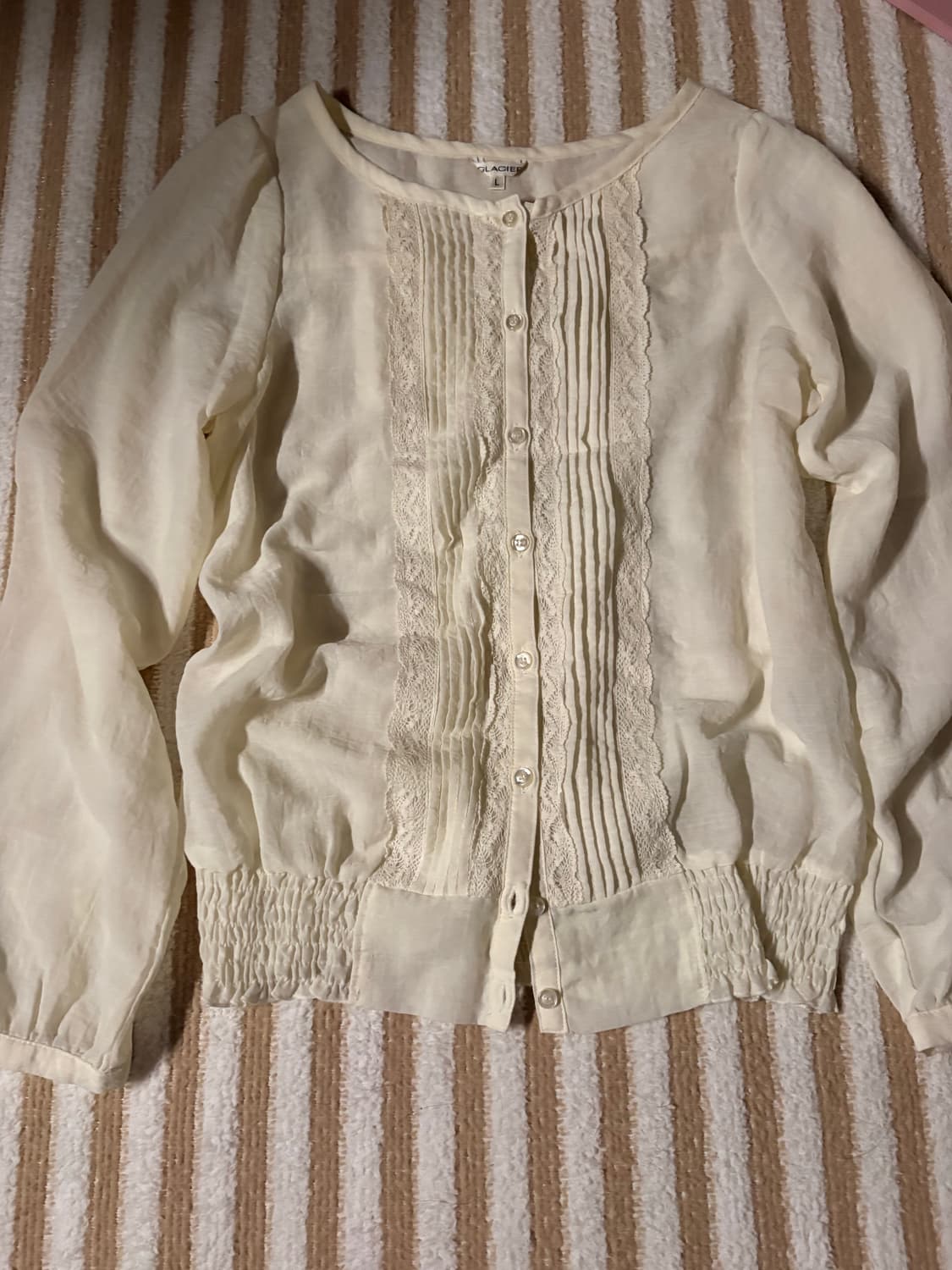 일본 빈티지 레이스 블라우스 상품이미지1