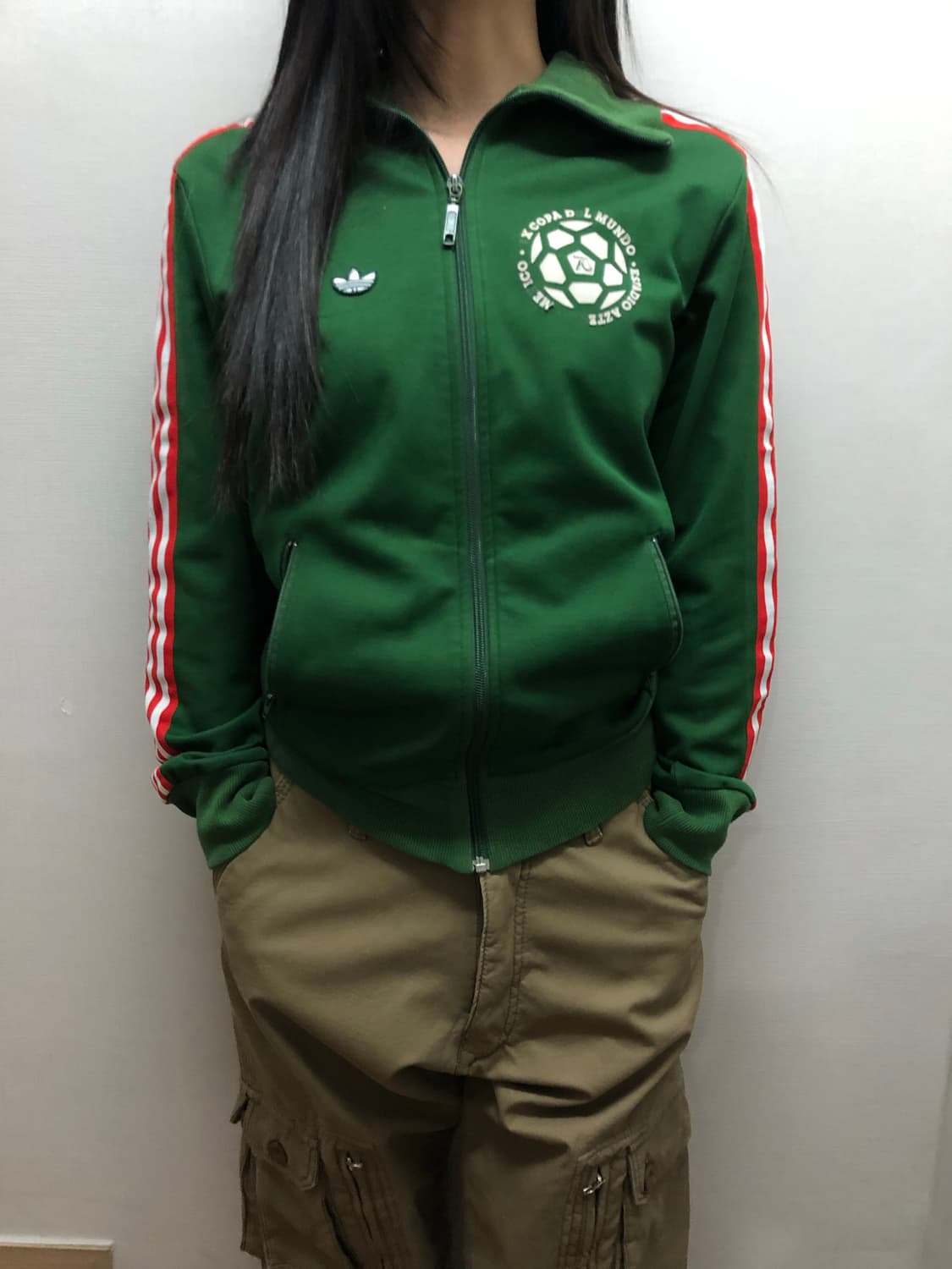 빈티지 아디다스 멕시코 그린 져지 상품이미지4