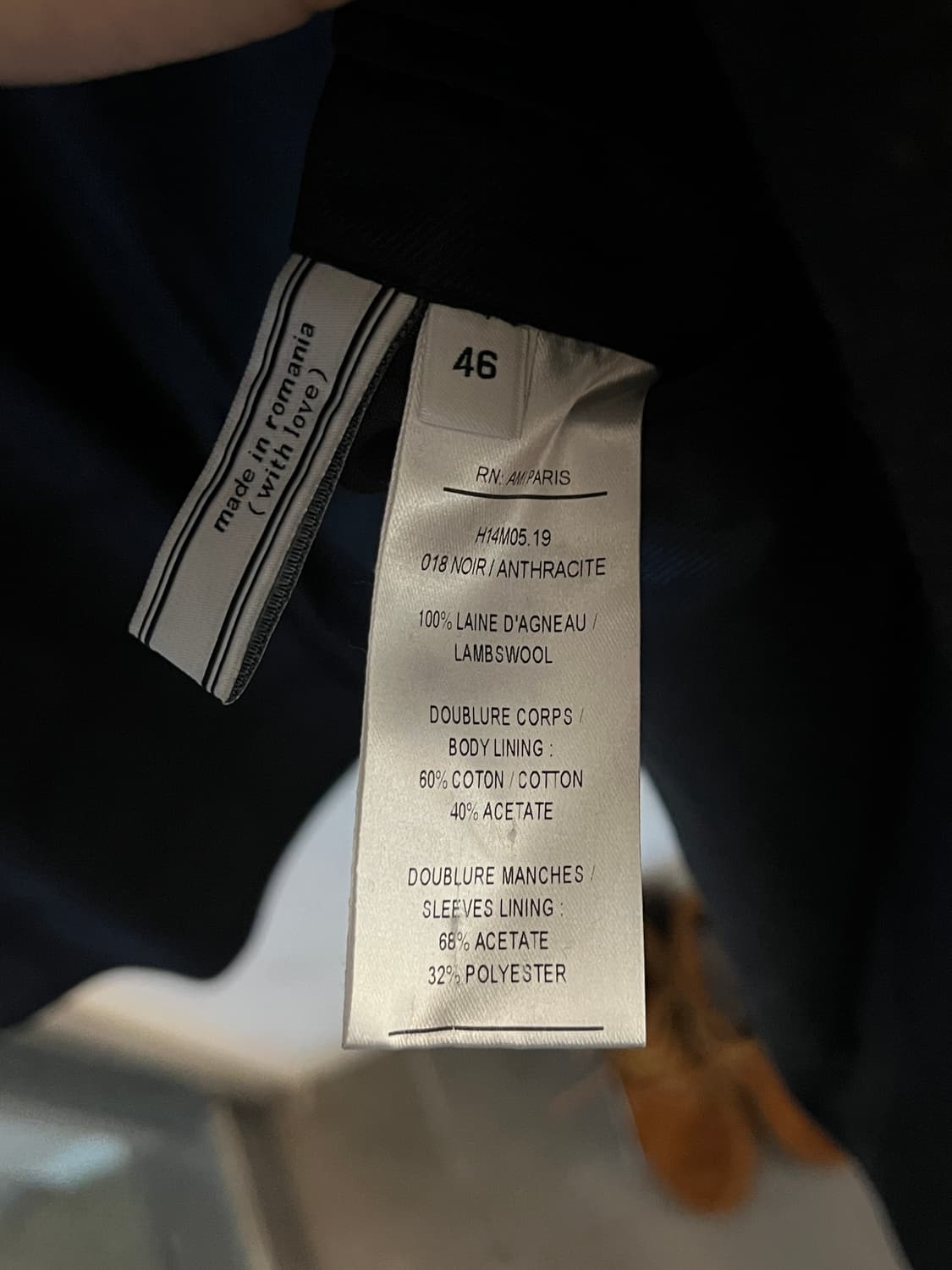 11fw 아미 도트 싱글 롱코트 상품이미지4