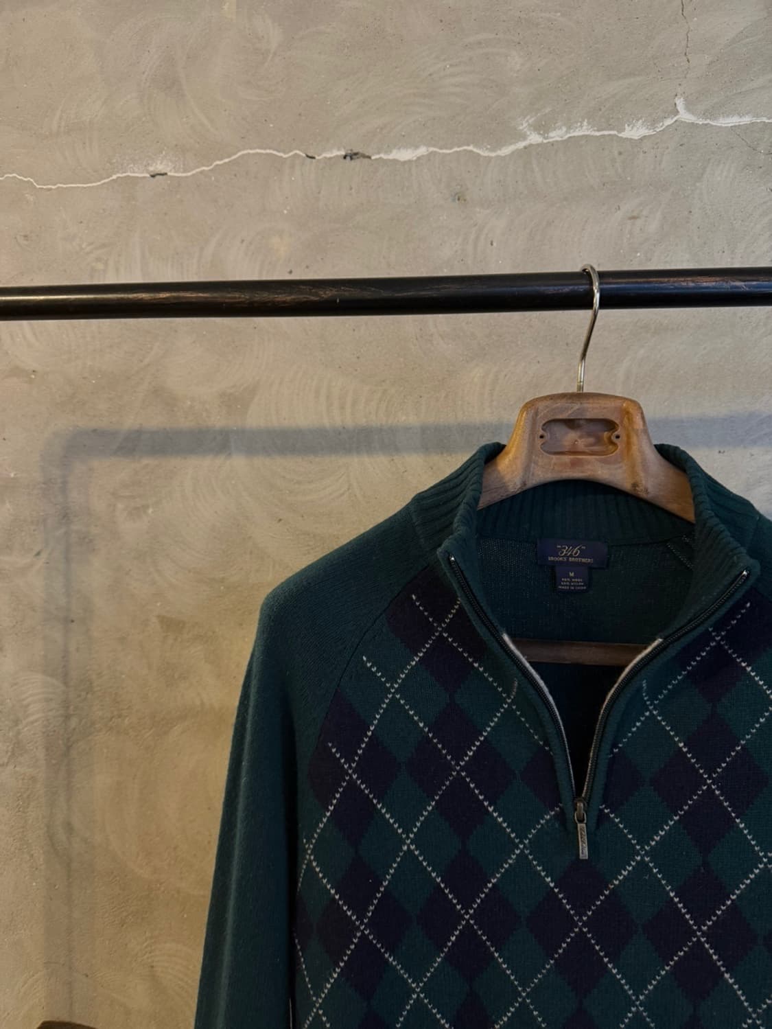 브룩스 브라더스 짚업 니트 100 상품이미지2