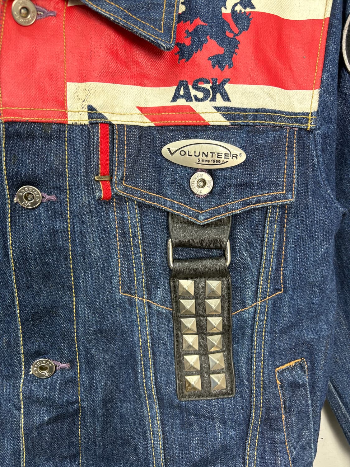 에스크 패치워크 디테일 y2k데님자켓 A2906 상품이미지4