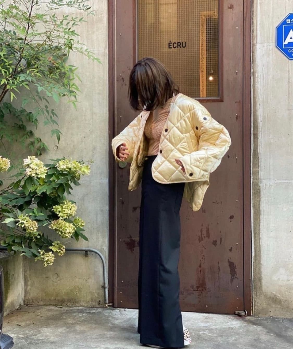 enfold 퀼팅 언발란스 패딩 자켓 사이즈38 상품이미지6