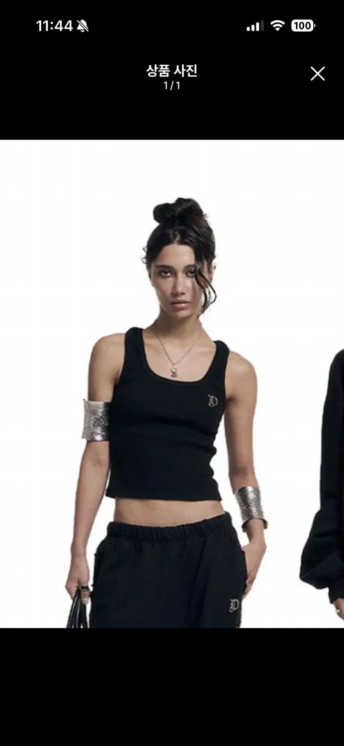 오도어 나시 슬리브리스 블랙 상품이미지1