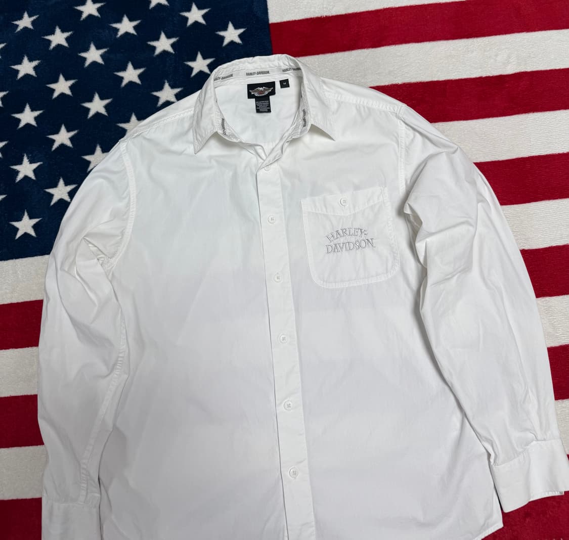 할리데이비슨 화이트셔츠 harley-davidson shirt 빈티지셔츠 상품이미지4