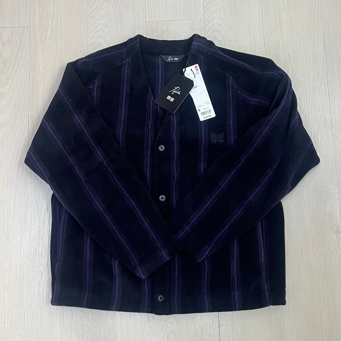 [새상품/당일배송] 유니클로 니들스 후리스오버사이즈 가디건 프린트 M 상품이미지2