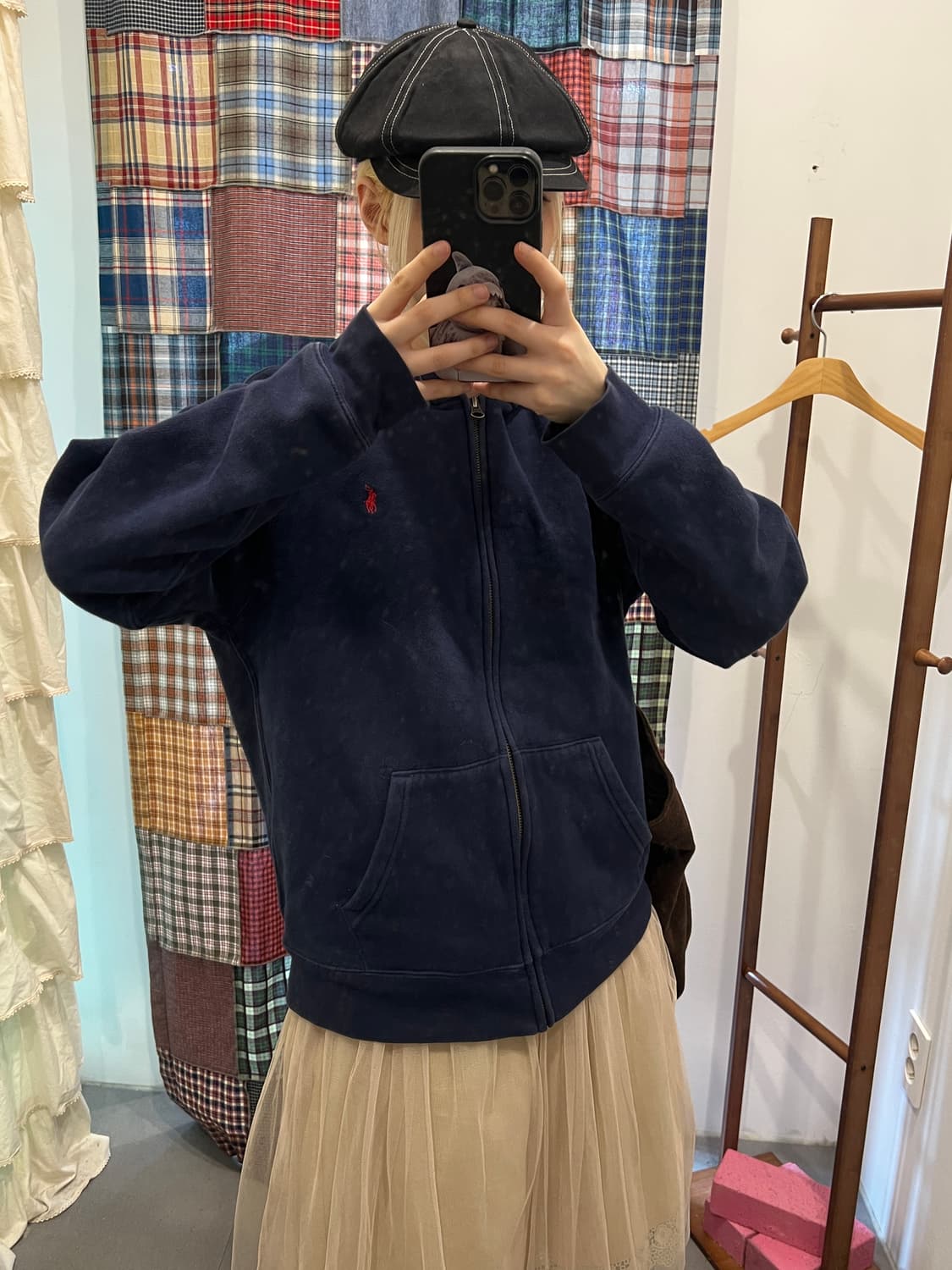 폴로 네이비 후드집업  상품이미지3