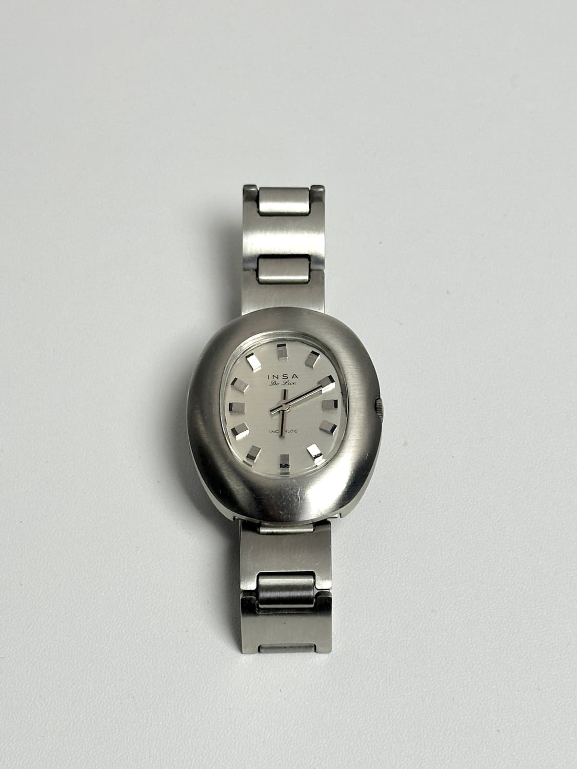 인사 드 뤽스 빈티지 오벌 스틸 손목시계 상품이미지2