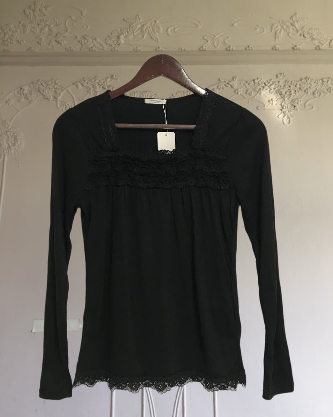vintage black lace t-shirts 상품이미지8