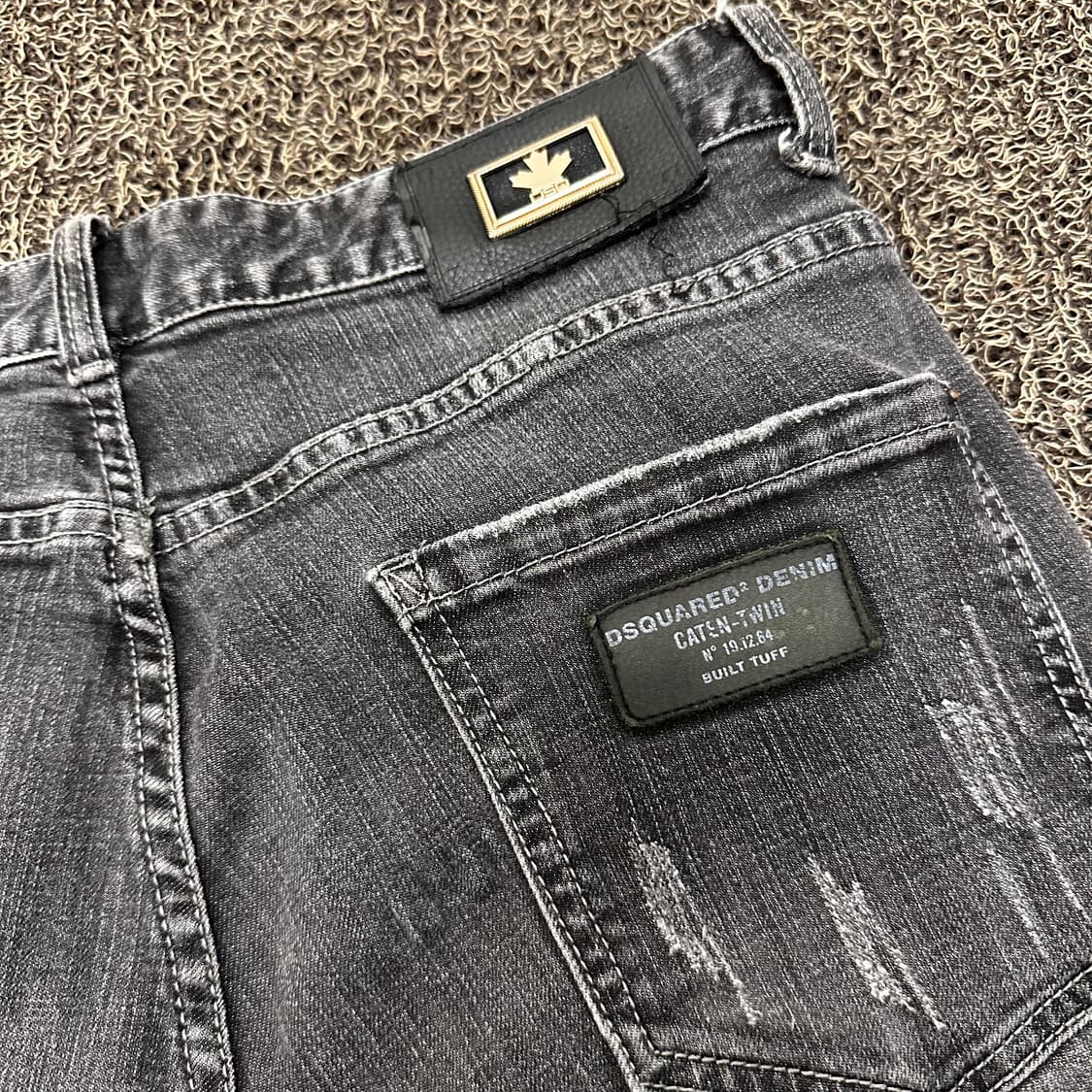 디스퀘어드2 데님 워싱 흑청바지 팬츠 34인치 상품이미지7