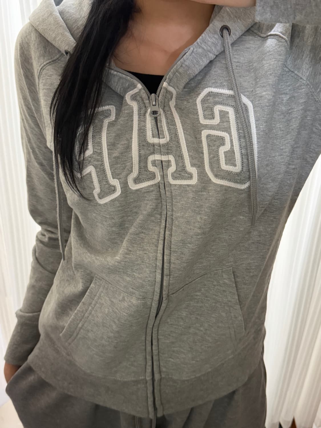 갭 그레이 후드집업 m 상품이미지1