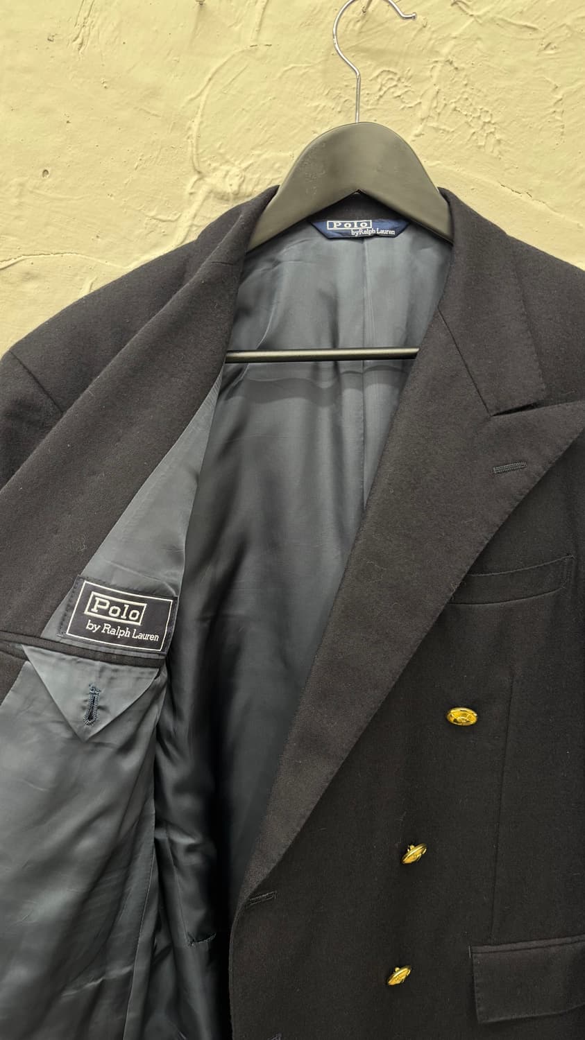 폴로 블랙 더블브레스티드 금장자켓 상품이미지3