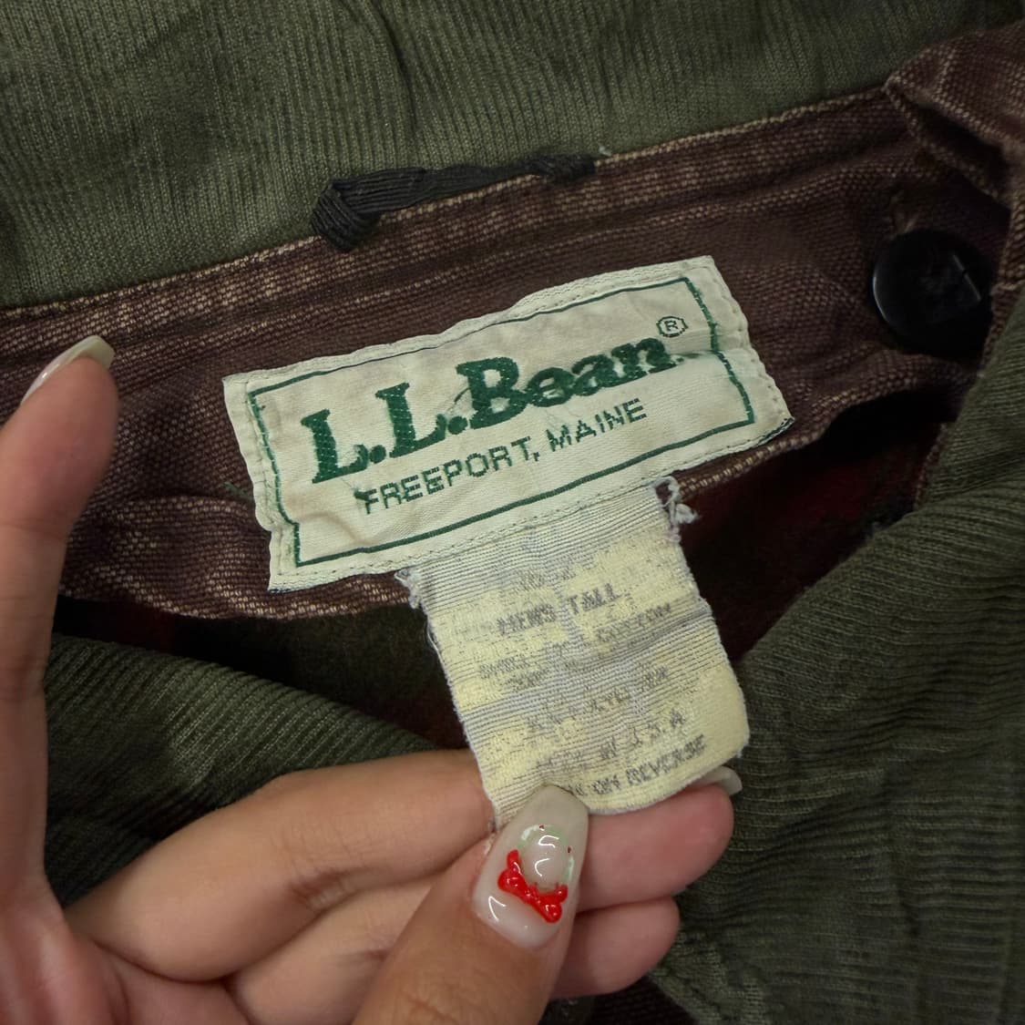 [ 정품 ] L.L.Bean 엘엘빈 빈티지 버건디 헌팅 자켓 상품이미지5