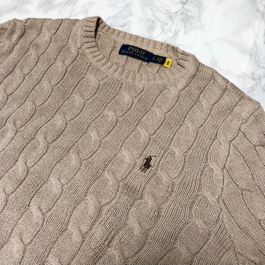 폴로 랄프로렌 니트 꽈배기 스웨터 상태굿 상품이미지2