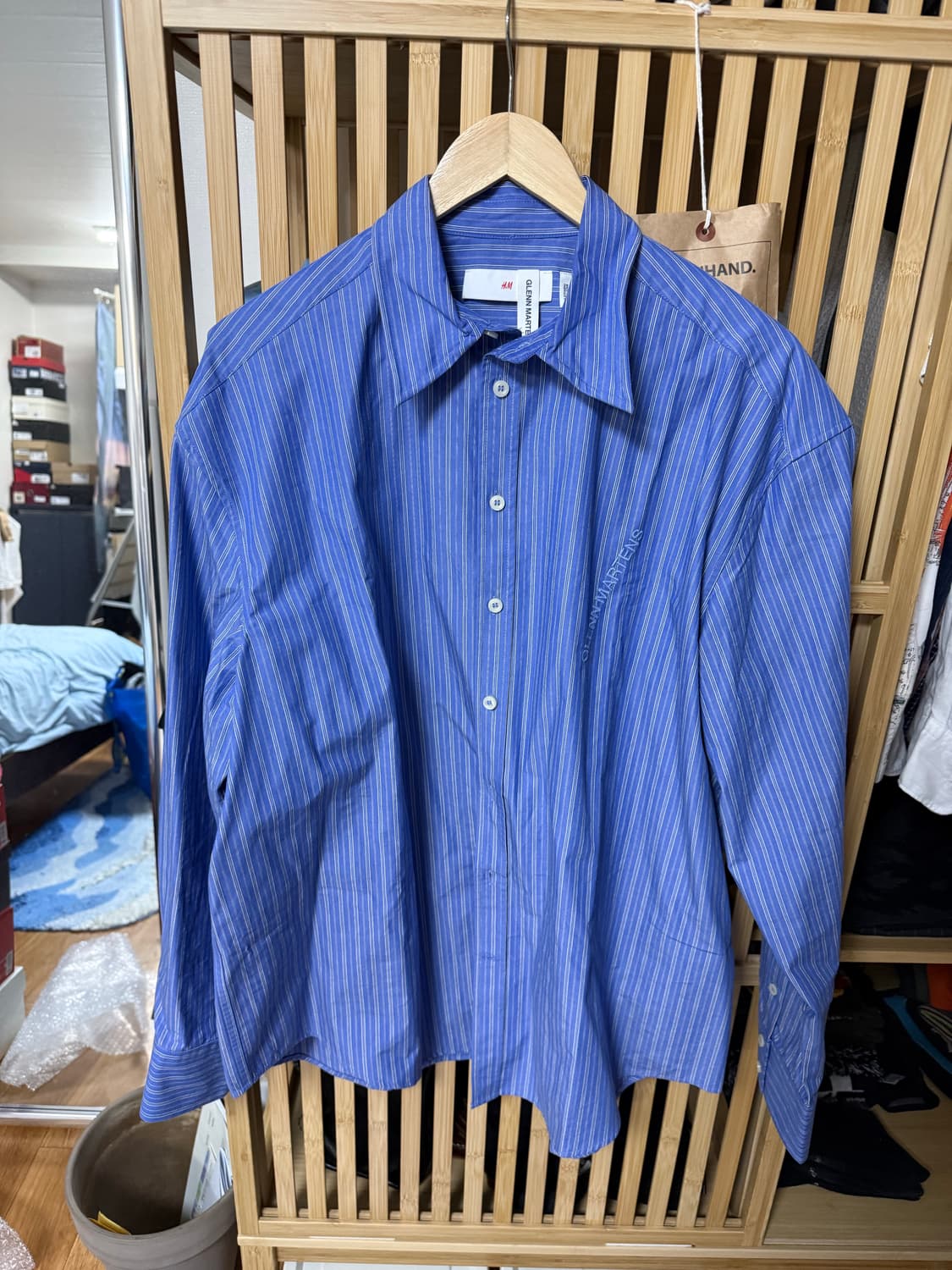 H&M 글렌마틴스 스트라이프 셔츠 상품이미지1