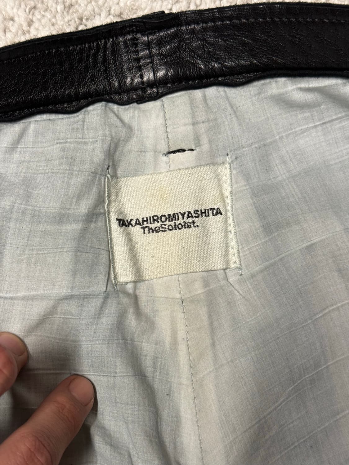 솔로이스트 러프아웃 레더 진 15AW  상품이미지4