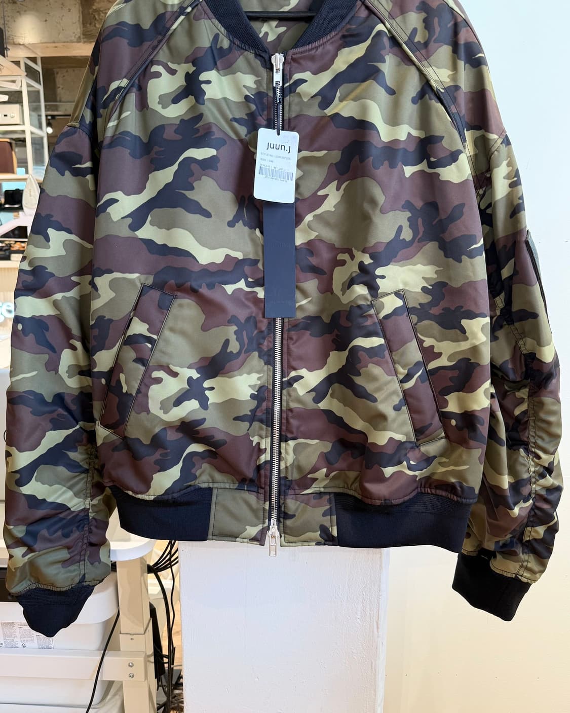 준지 카모플라주 패턴 봄버 자켓  상품이미지5