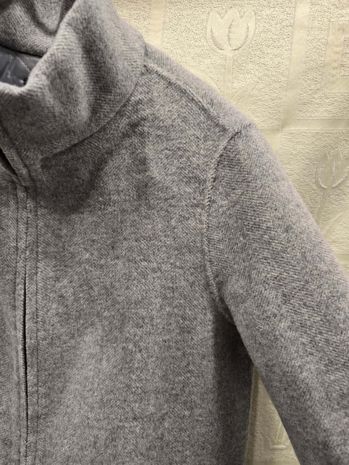 PAT 핸드메이드 여성 모+캐시미어 집업 코트 회색 90(S) 상품이미지3