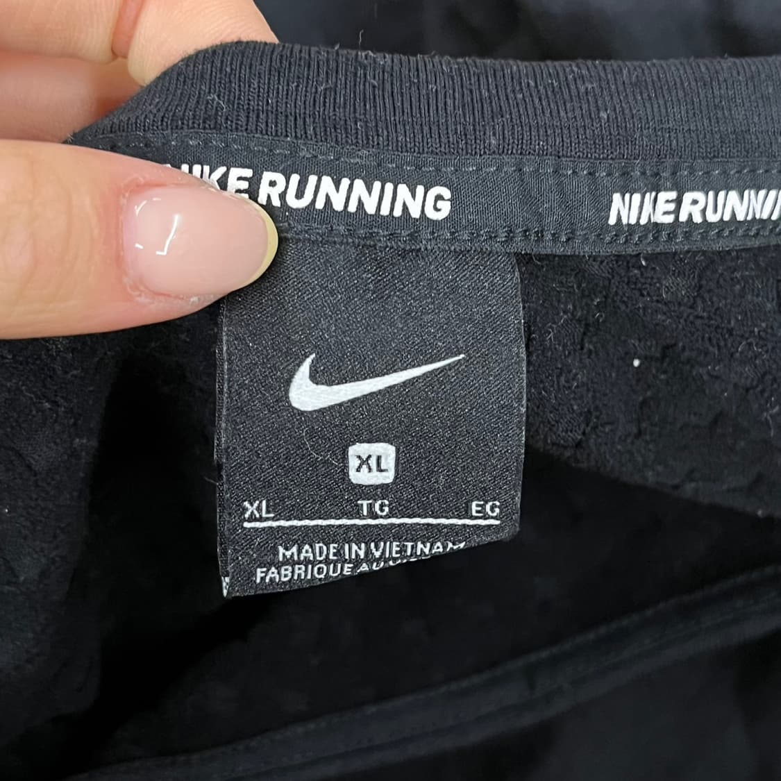 [정품/XL] 나이키 블랙 런닝 긴팔티 b19 상품이미지5
