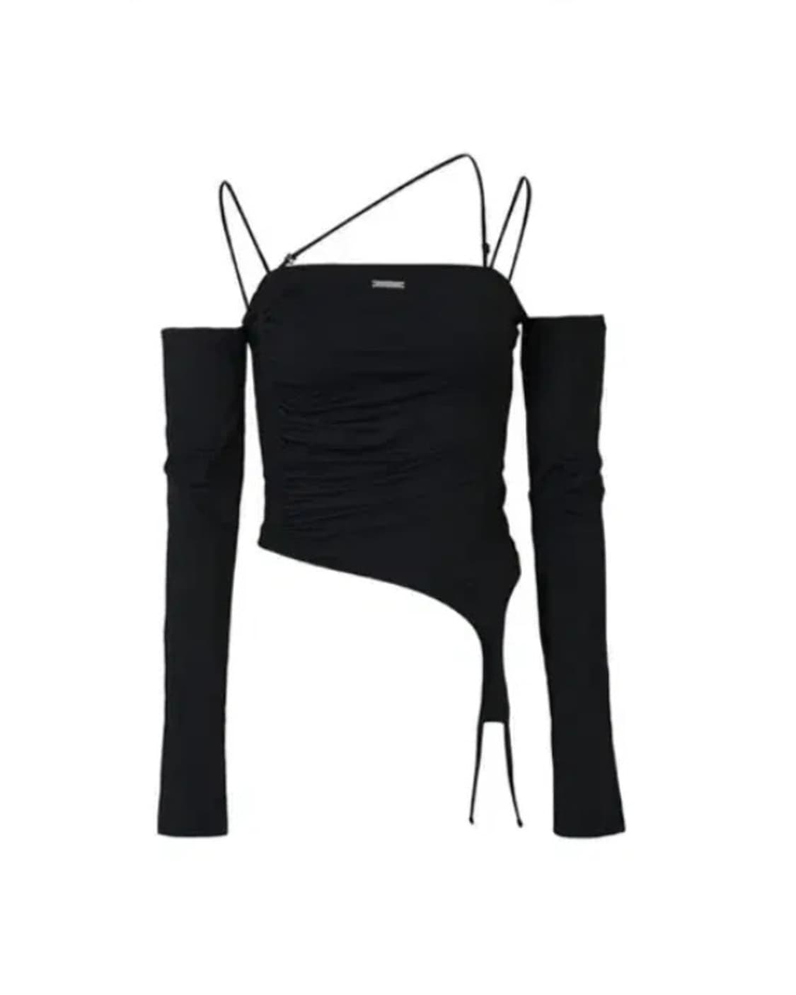 보헤미안서울 오프숄더 커브드 티셔츠 상품이미지1