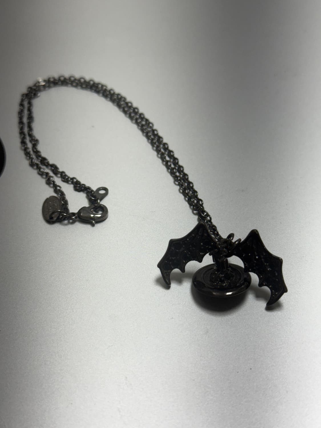 [OS]비비안웨스트우드 박지 건메탈 목걸이 블랙 상품이미지2