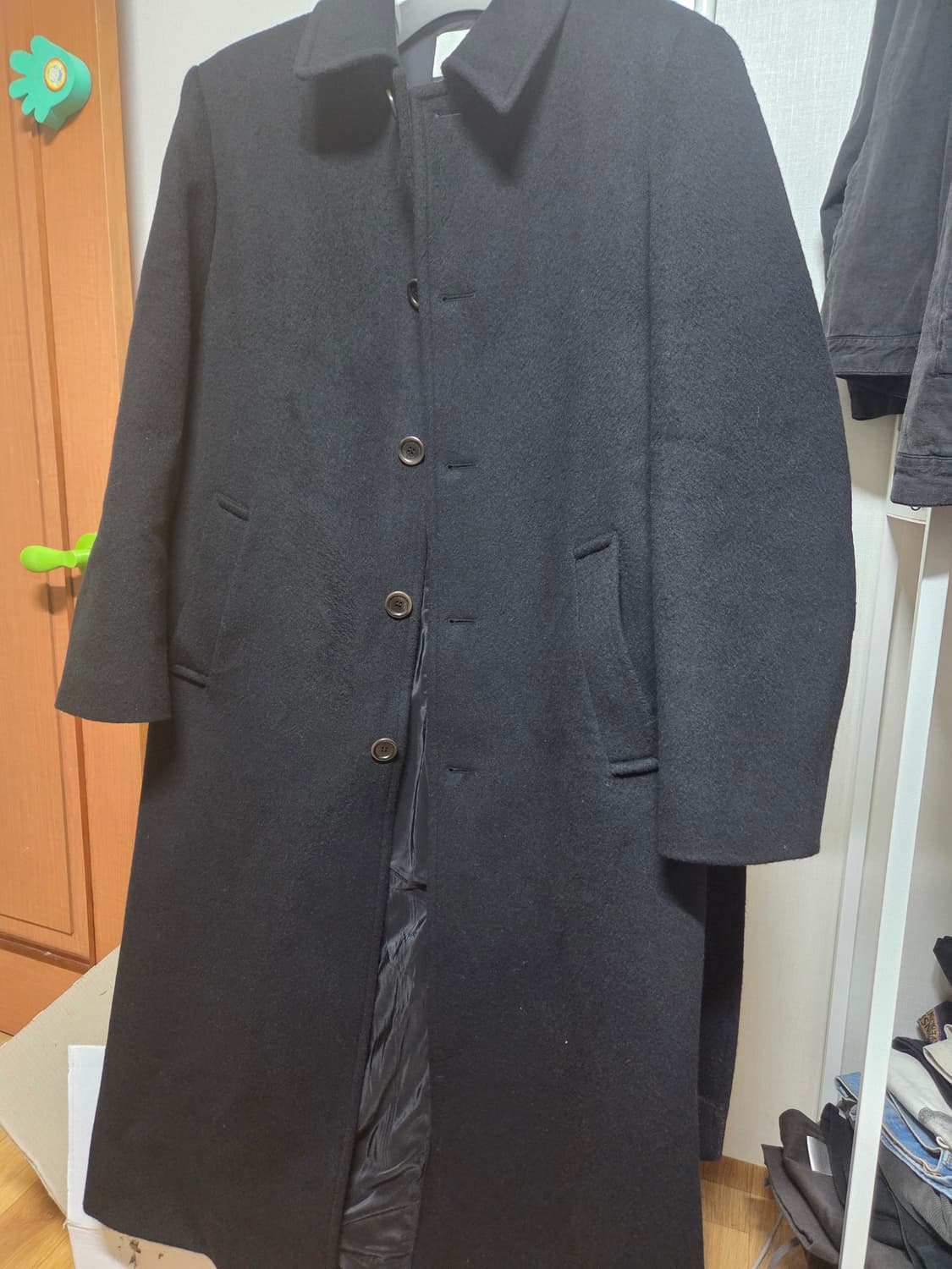 M) 25fw 아모멘토 싱글 브레스티드 코트 상품이미지2