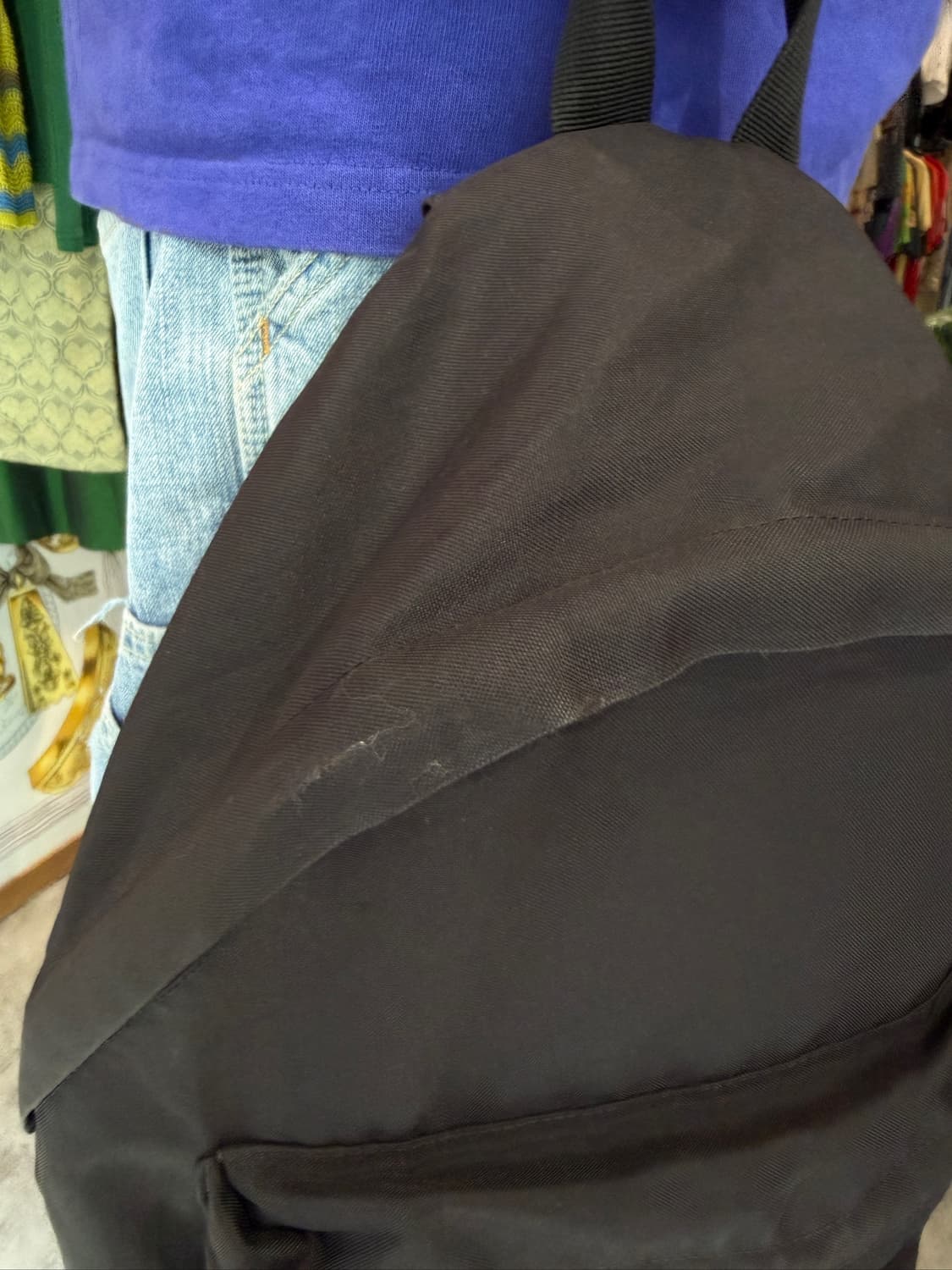 Sisley Black Suede Bottom Backpack 상품이미지8