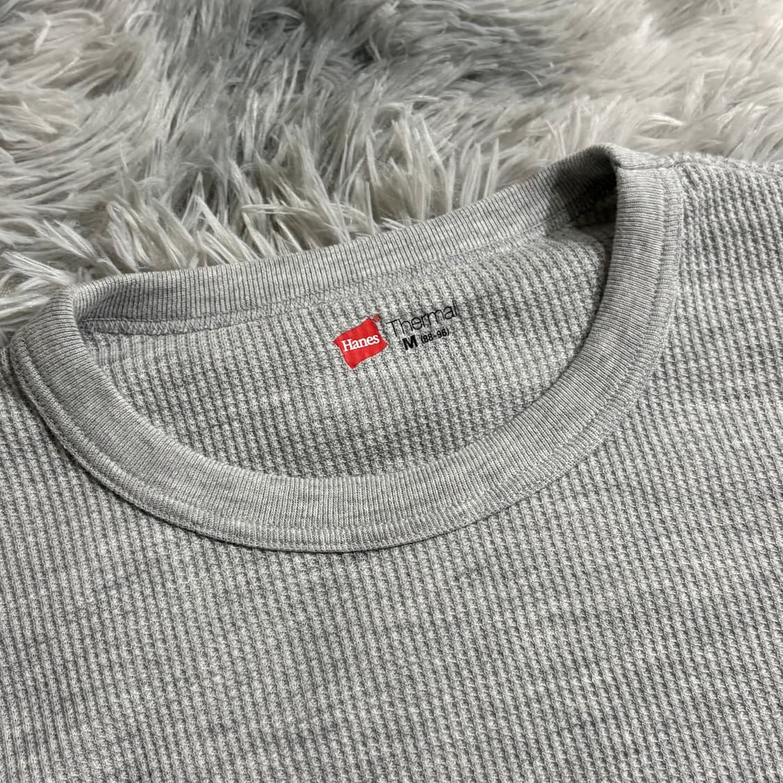 헤인즈 써멀 롱슬리브 그레이 M 상품이미지4