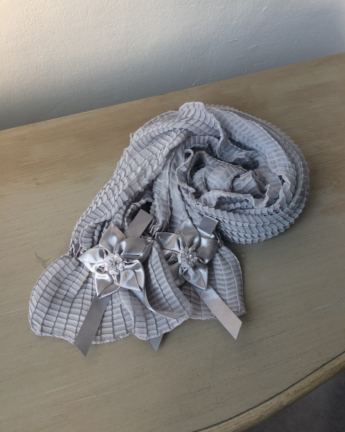 corsage point pleats scarf 상품이미지1