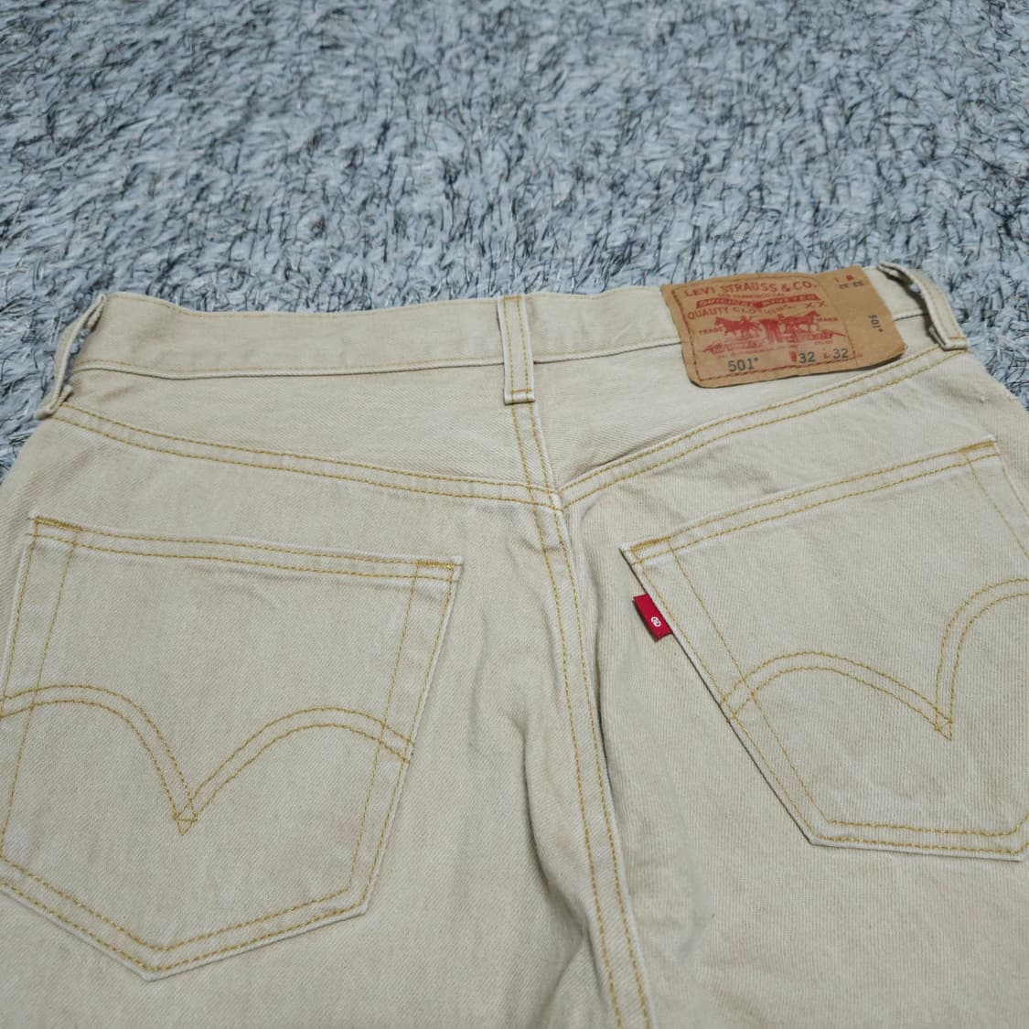 리바이스501) 30/32 베이지청바지 일자청바지 / 왕눈이샵 상품이미지7
