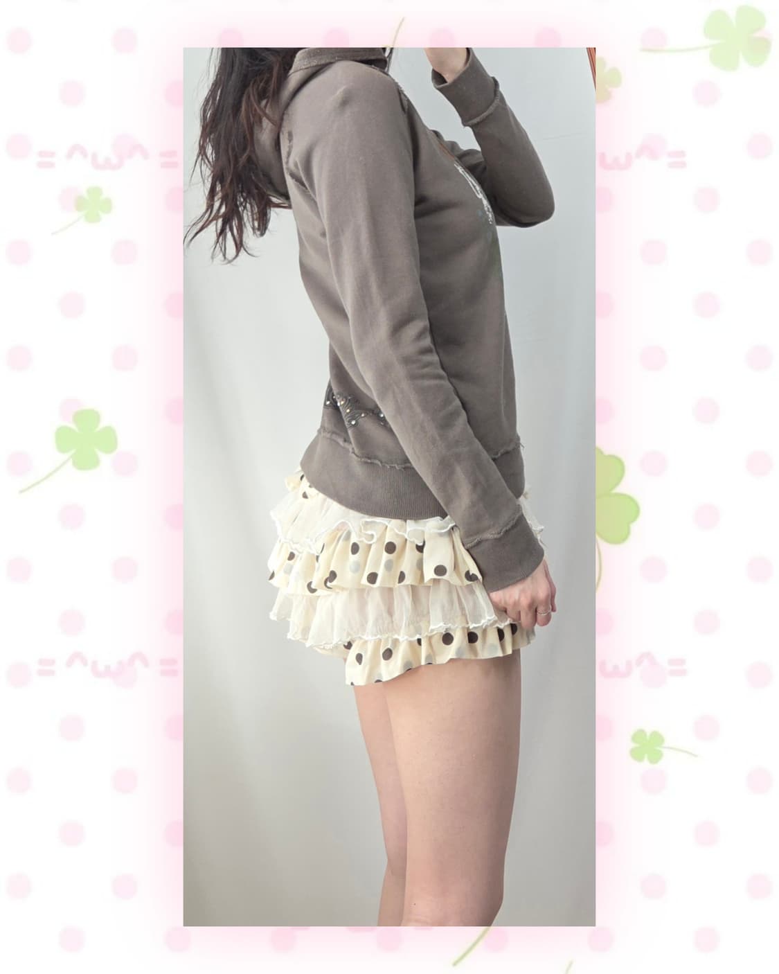 모카 y2k 후드티 상품이미지3