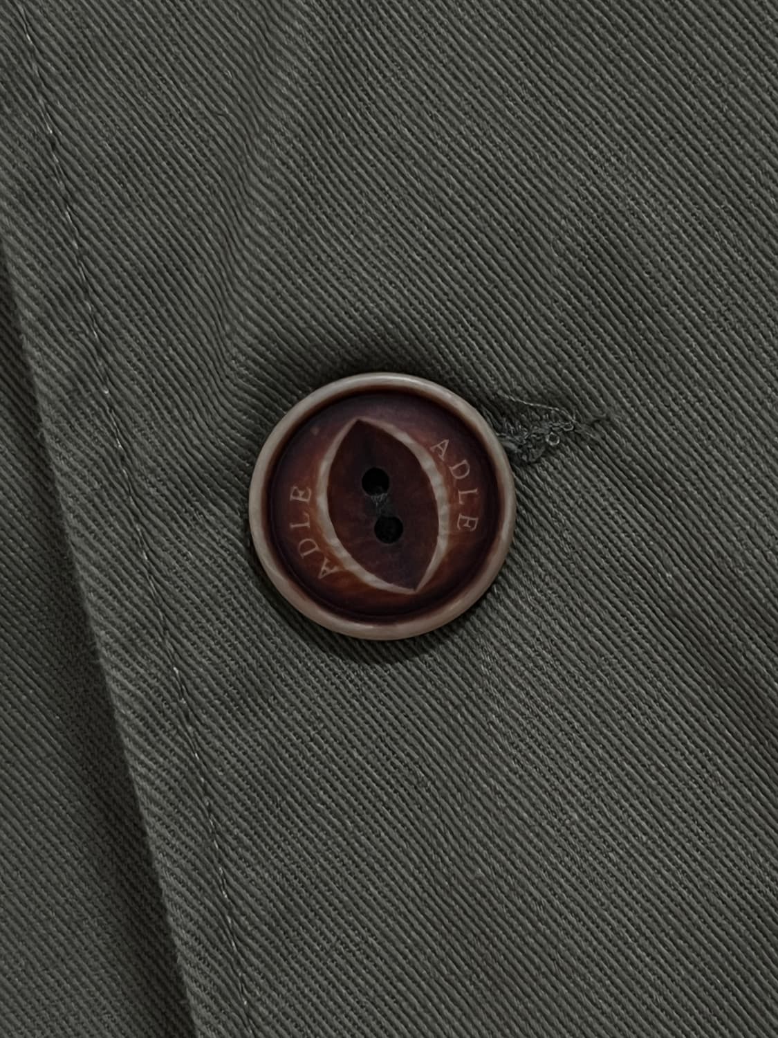 ADLE 안감 스트라이프 래글런 트렌치 코트(남여공용) 상품이미지3