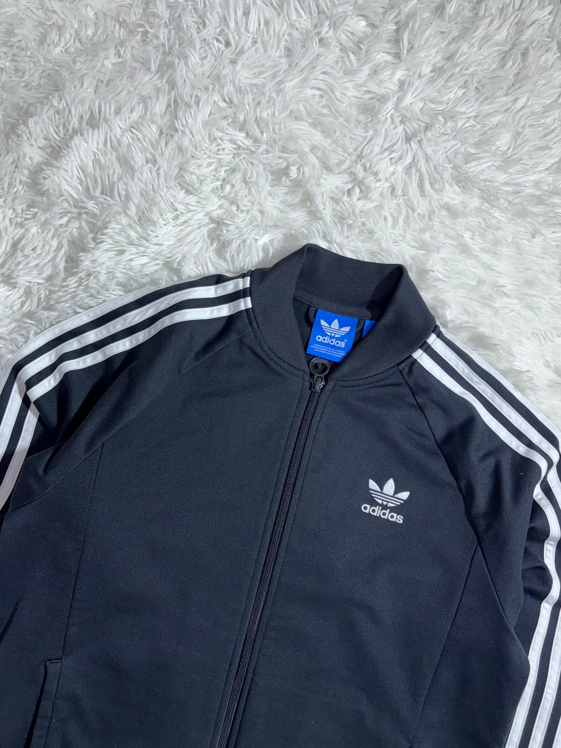 아디다스 블랙 삼선 트랙탑  상품이미지4