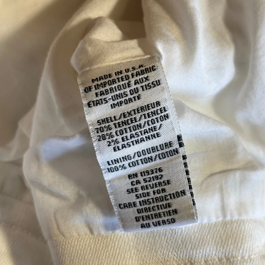 헬무트 랭 화이트 데님 모토 재킷 상품이미지5