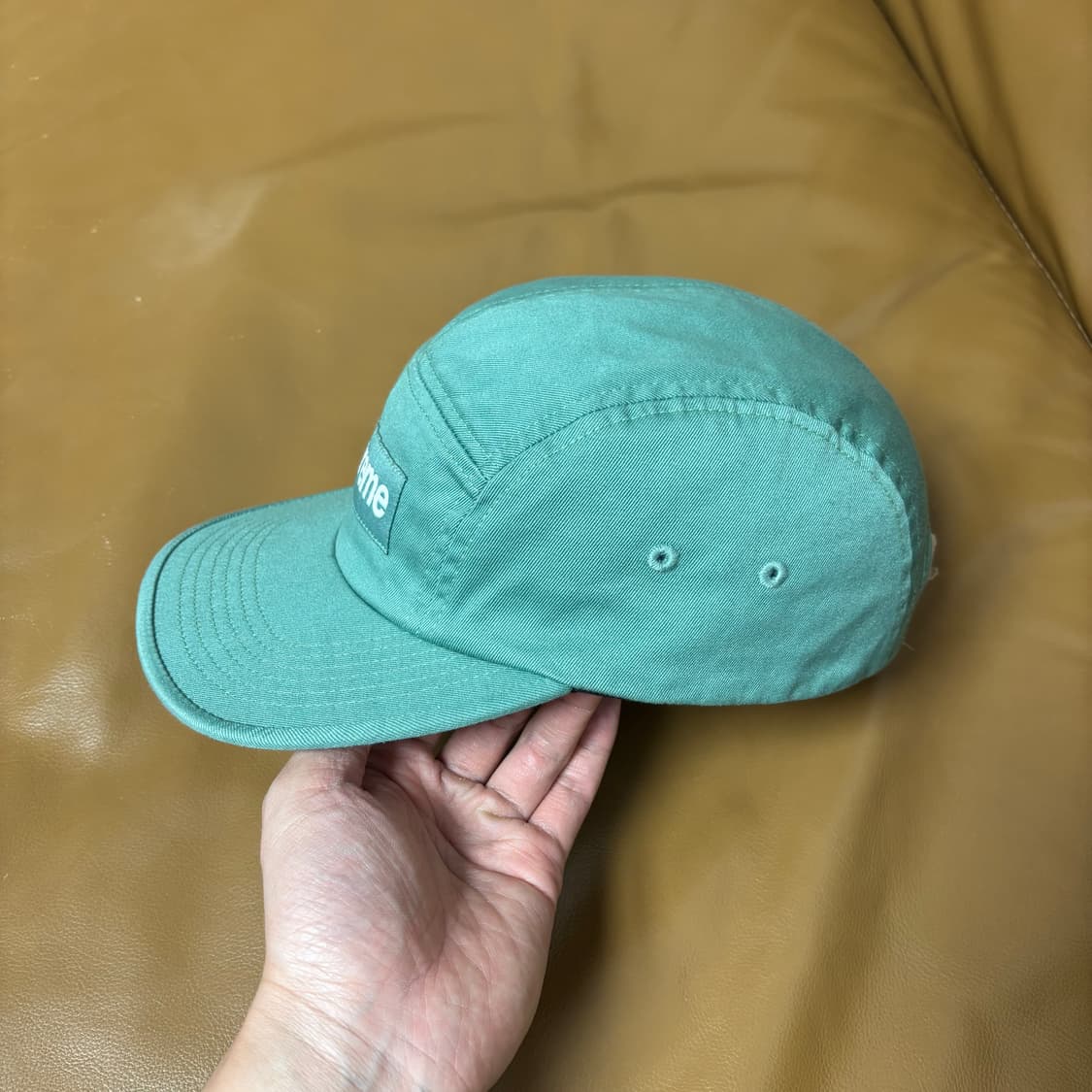 슈프림 캠프캡 모자 박스로고 25ss 워시드 세이지 상품이미지5