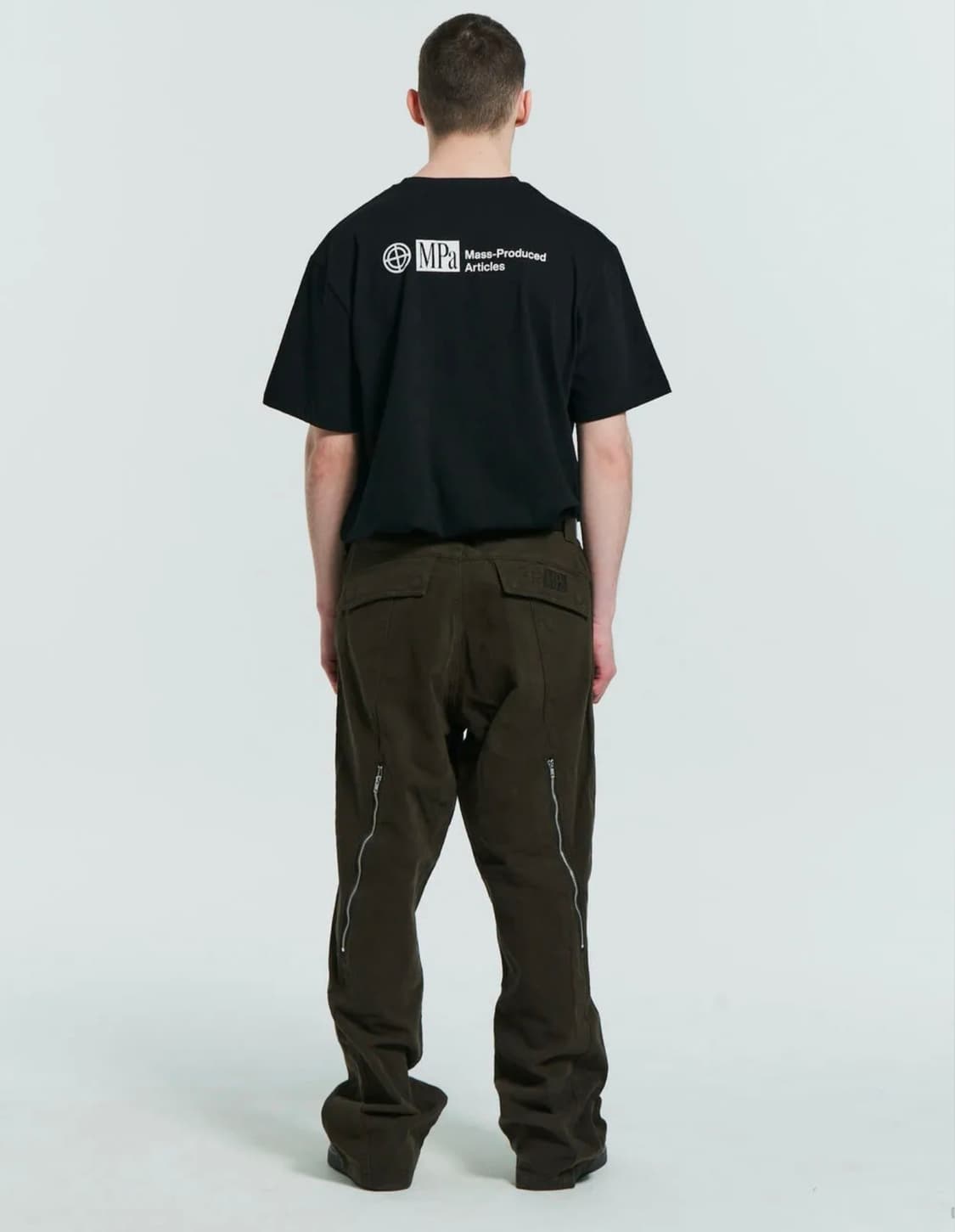 플라스틱프로덕트 웨이브지퍼 팬츠 초콜릿 L 상품이미지2