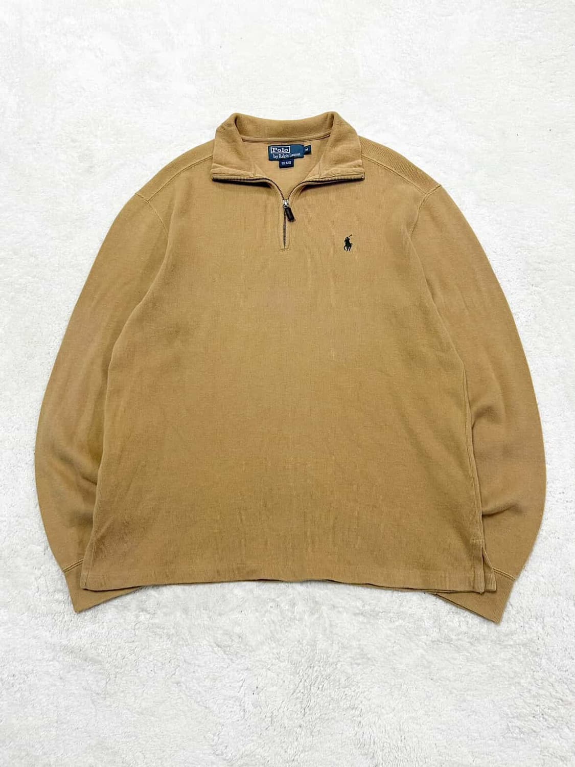 폴로 그린포니 베이지 코튼 반집업 상품이미지5