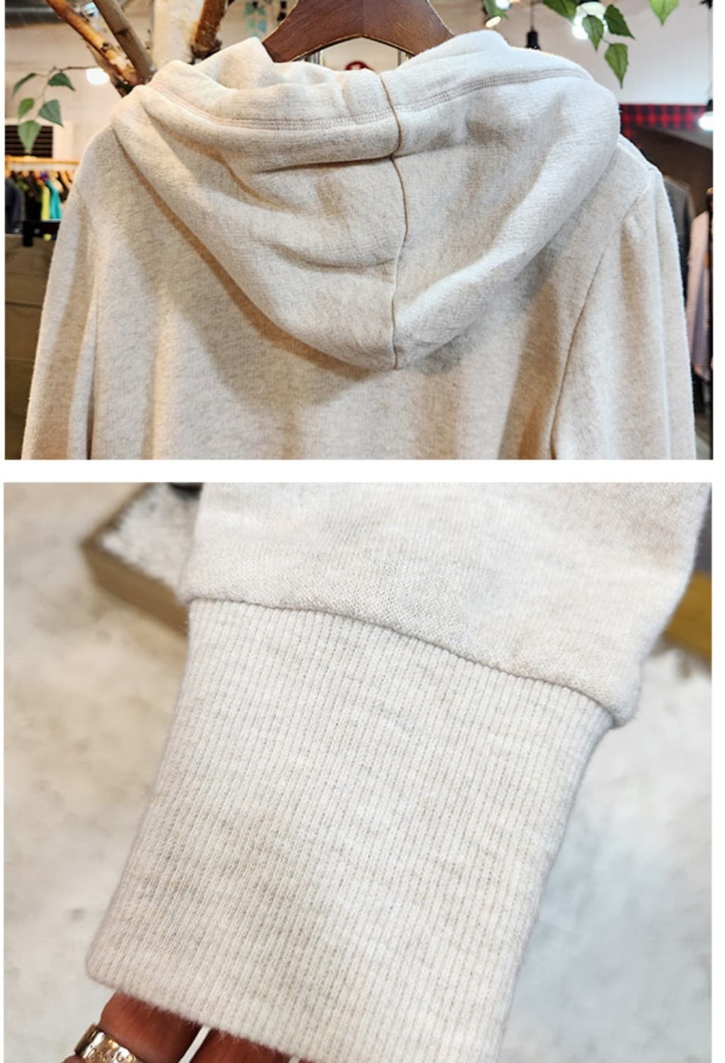 BURBERRY 버버리 런던 블루라벨 베이지 후드 집업 상품이미지8