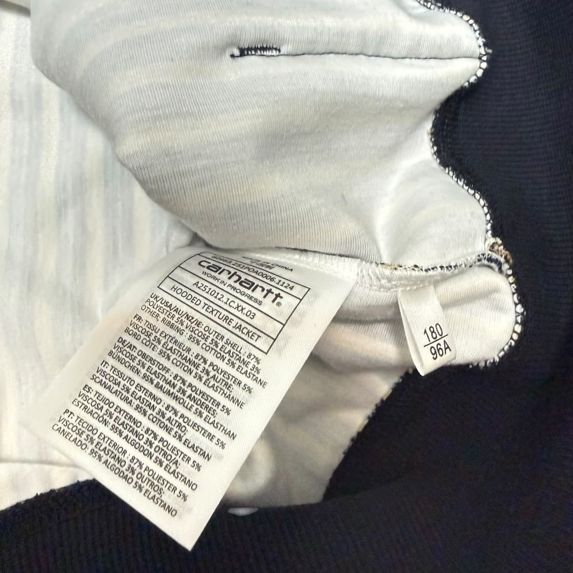 칼하트윕 텍스쳐 후드집업 자켓 상품이미지9