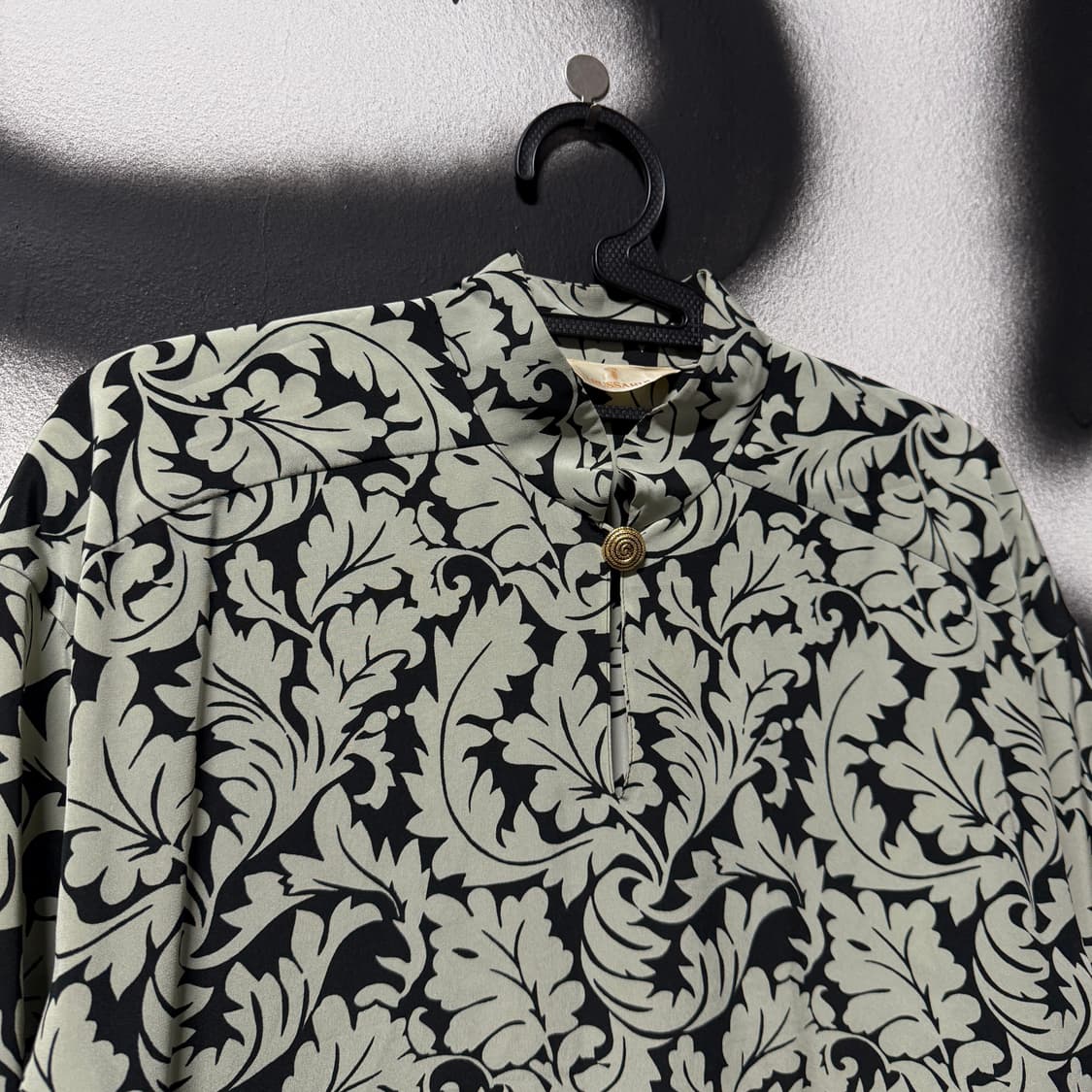 VTG 빈티지 치파오st 차이나카라 패턴 롱 블라우스 셔츠 상품이미지3