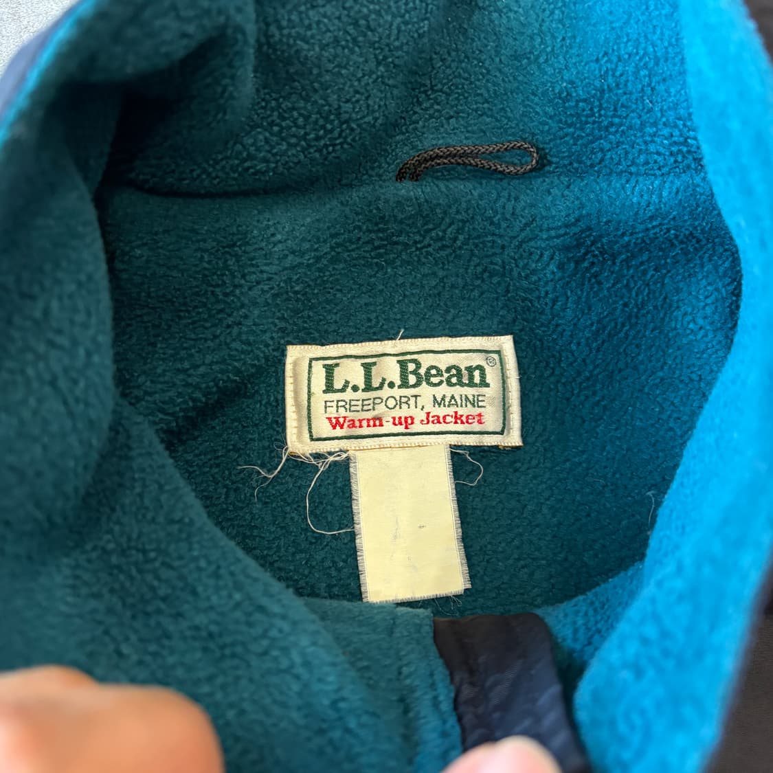 90s L.L.bean 90년대 생산 엘엘빈 블랙 웜업 자켓 상품이미지5