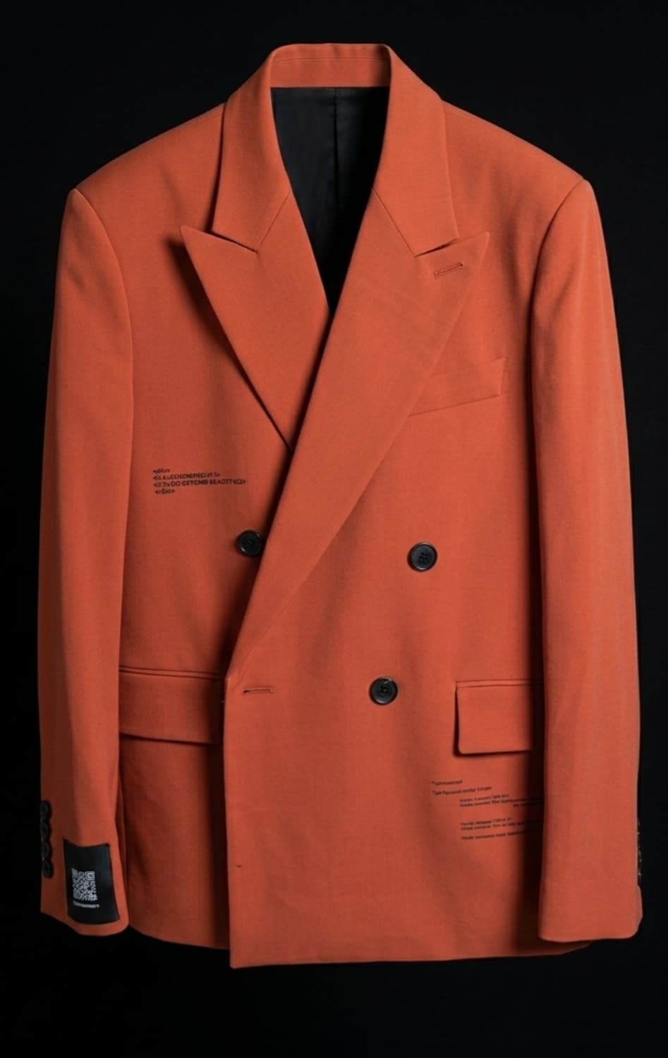 [M] 엔엔엔원 더블 브레스트 레드 브라운 자켓 상품이미지1