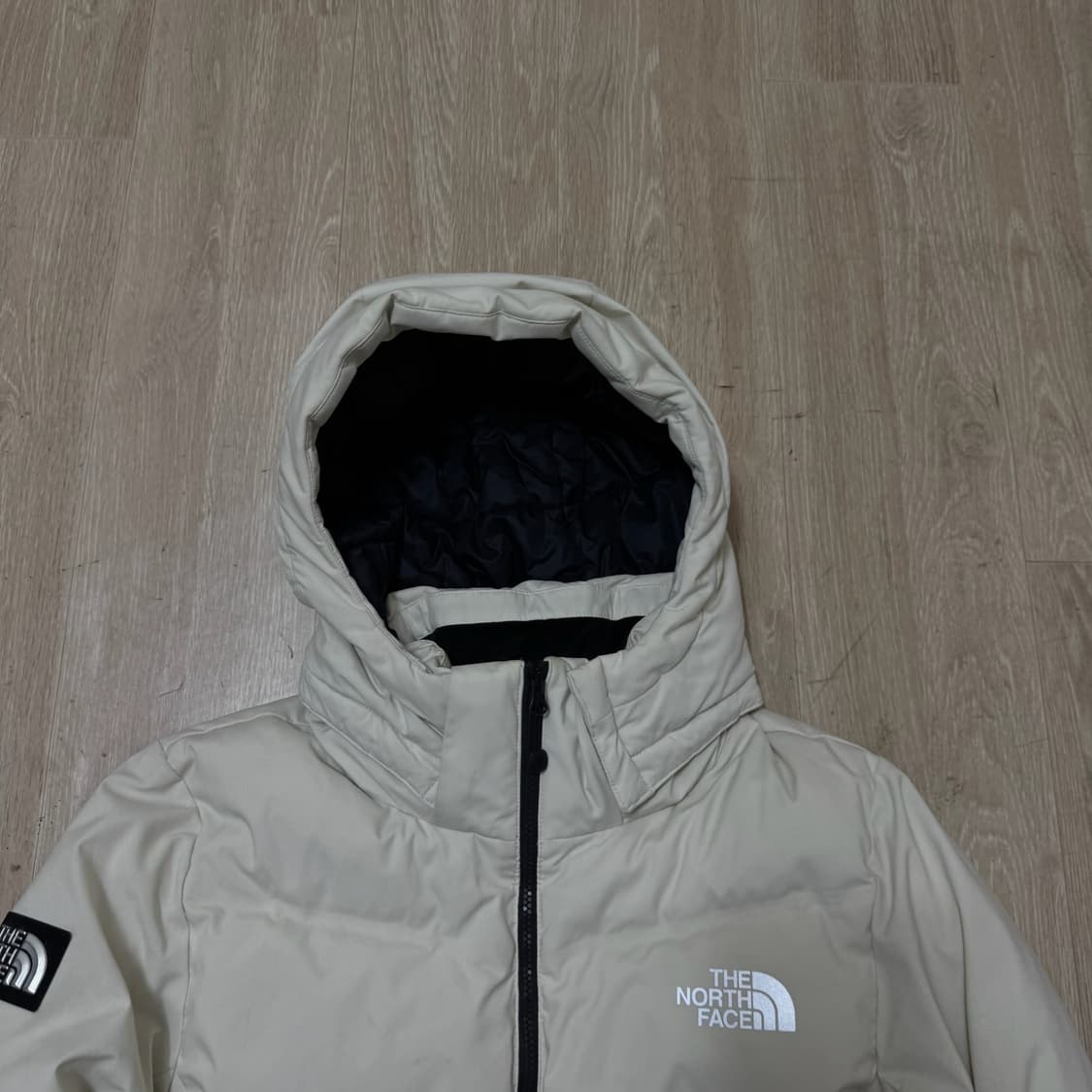 노스페이스 드라이벤트 화이트 구스다운 후드 패딩 XL/100 상품이미지2