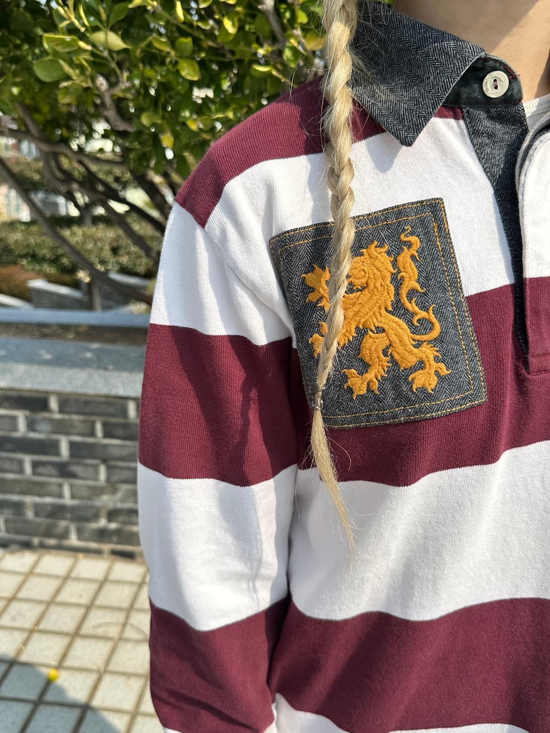 Gant striped rugby long-sleeve shirt 간트  상품이미지5