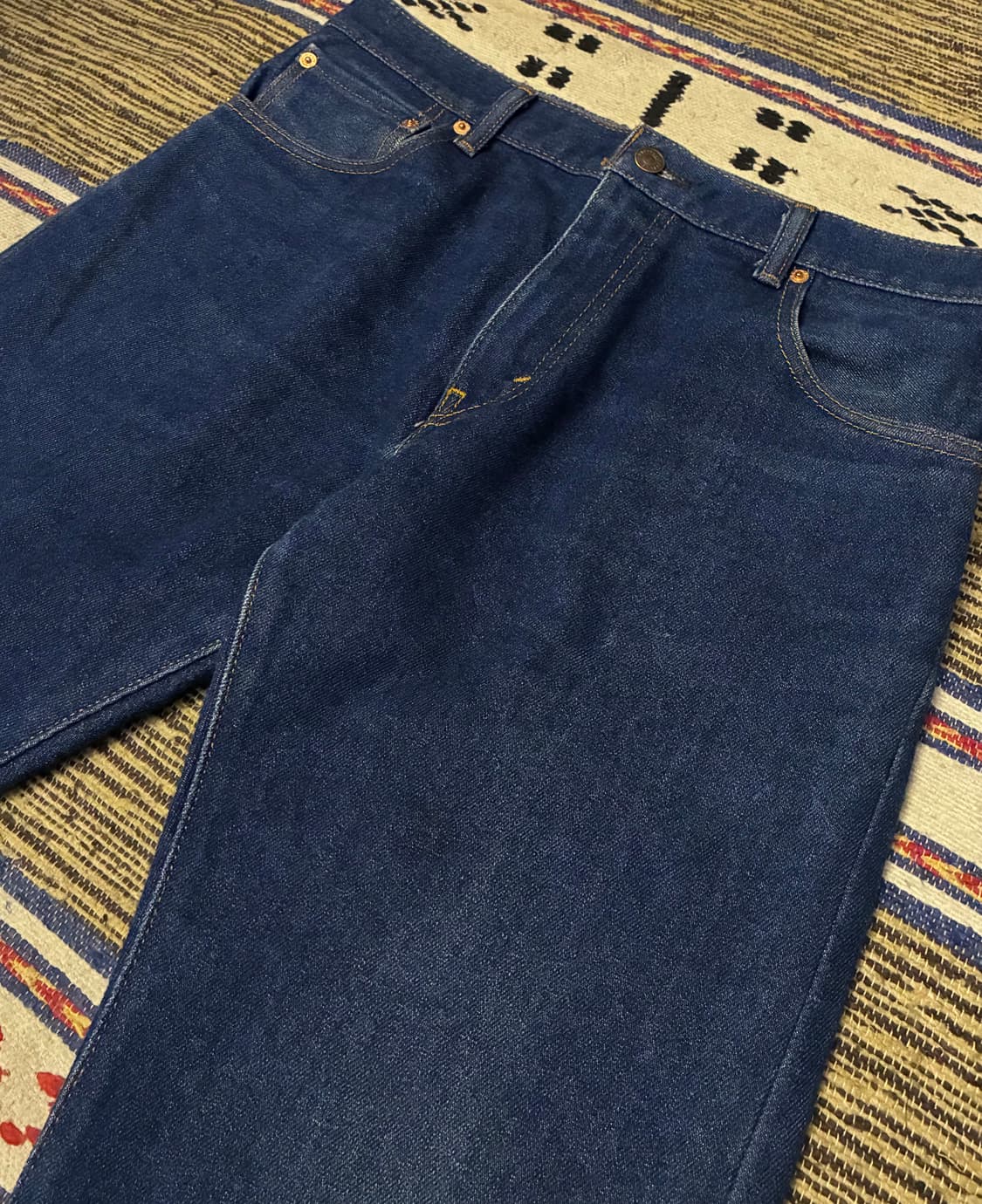 (31~32)Levis 리바이스 517 블랭크탭 플레어 부츠컷 진청 데님 상품이미지2